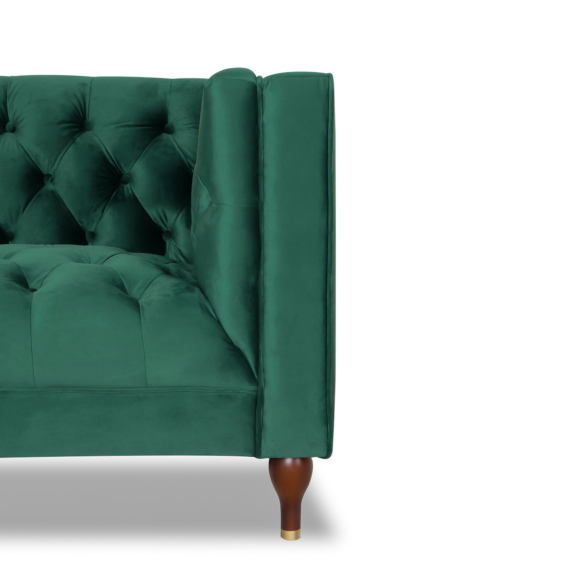 Houston Green Velvet Armchair