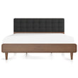 Taylor King Bed (King Size - Dark Grey)