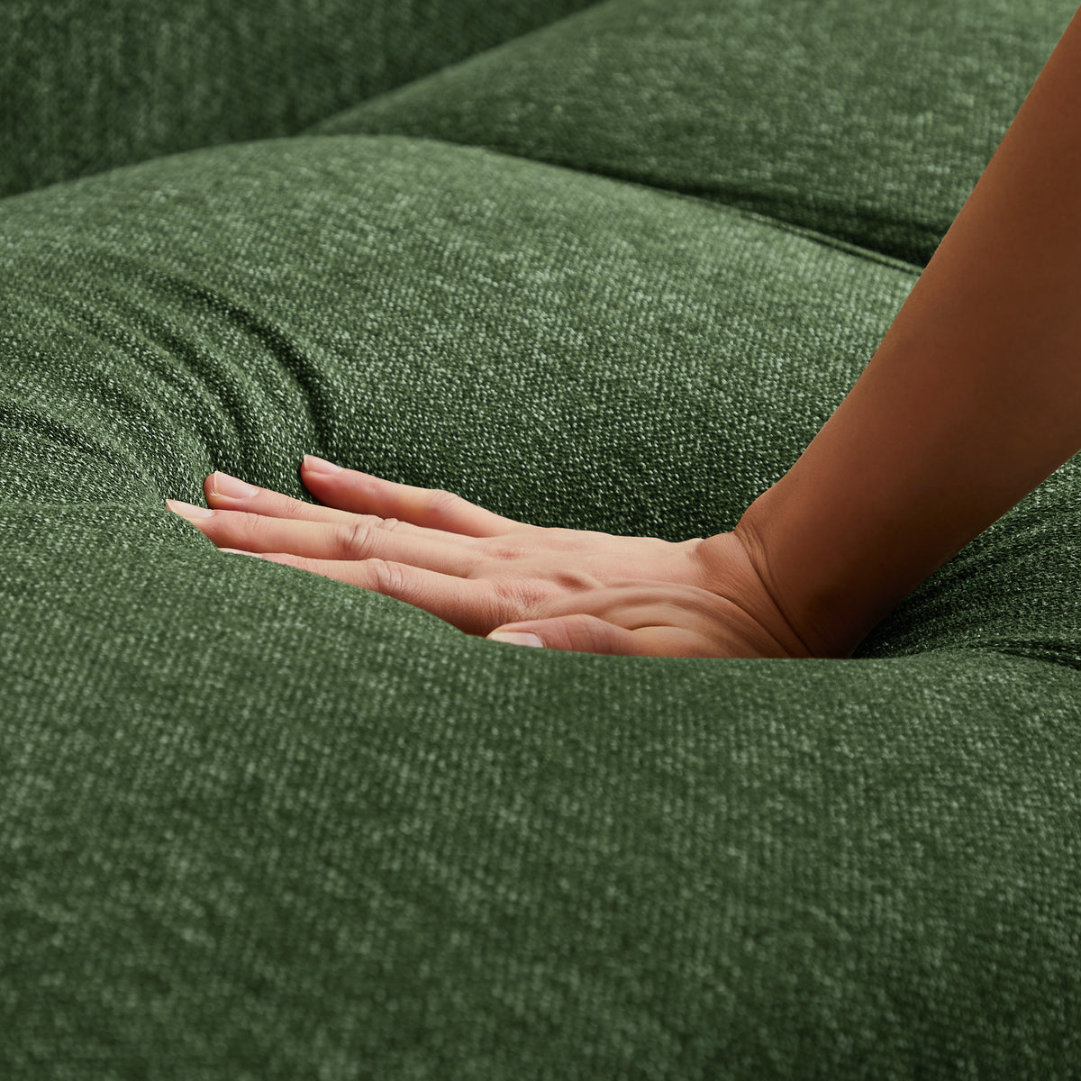 Venus Green Linen Sofa