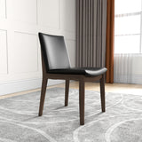 Virginia Dining Chair (Black Leather)