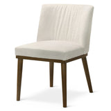 Dalby White Fabric Dining Chair