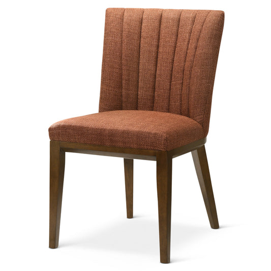 Elm Orange Fabric Dining Chair