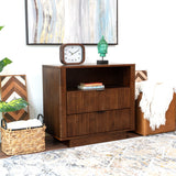 Webster 2 Drawers Nightstand Walnut