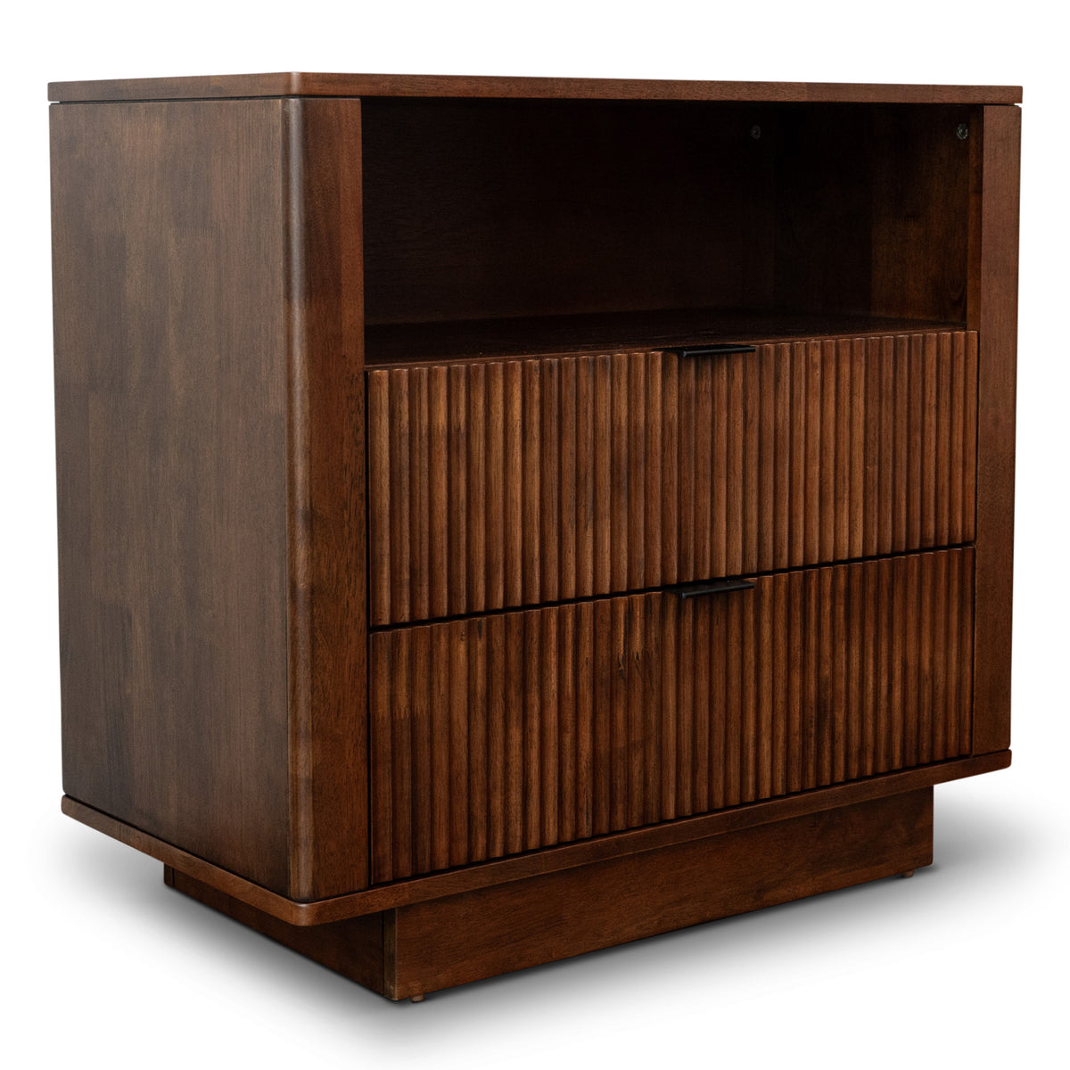 Webster 2 Drawers Nightstand Walnut