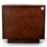 Webster 3 Drawers Walnut Nightstand