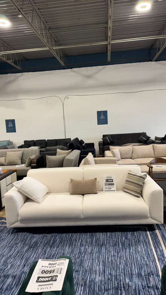 White Boucle Basel 3-Seater Sofa Bed