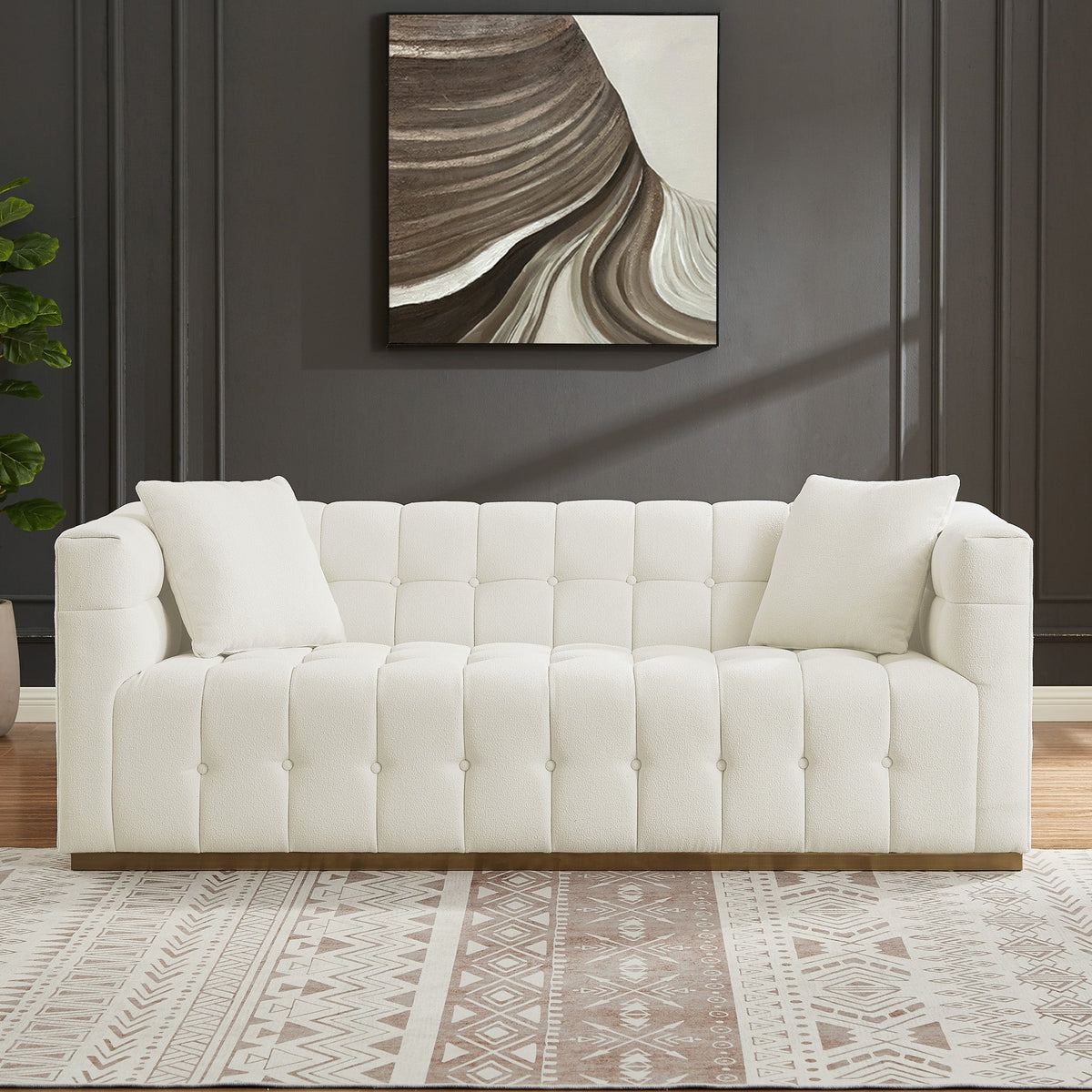 Jedda Sofa Beige Boucle