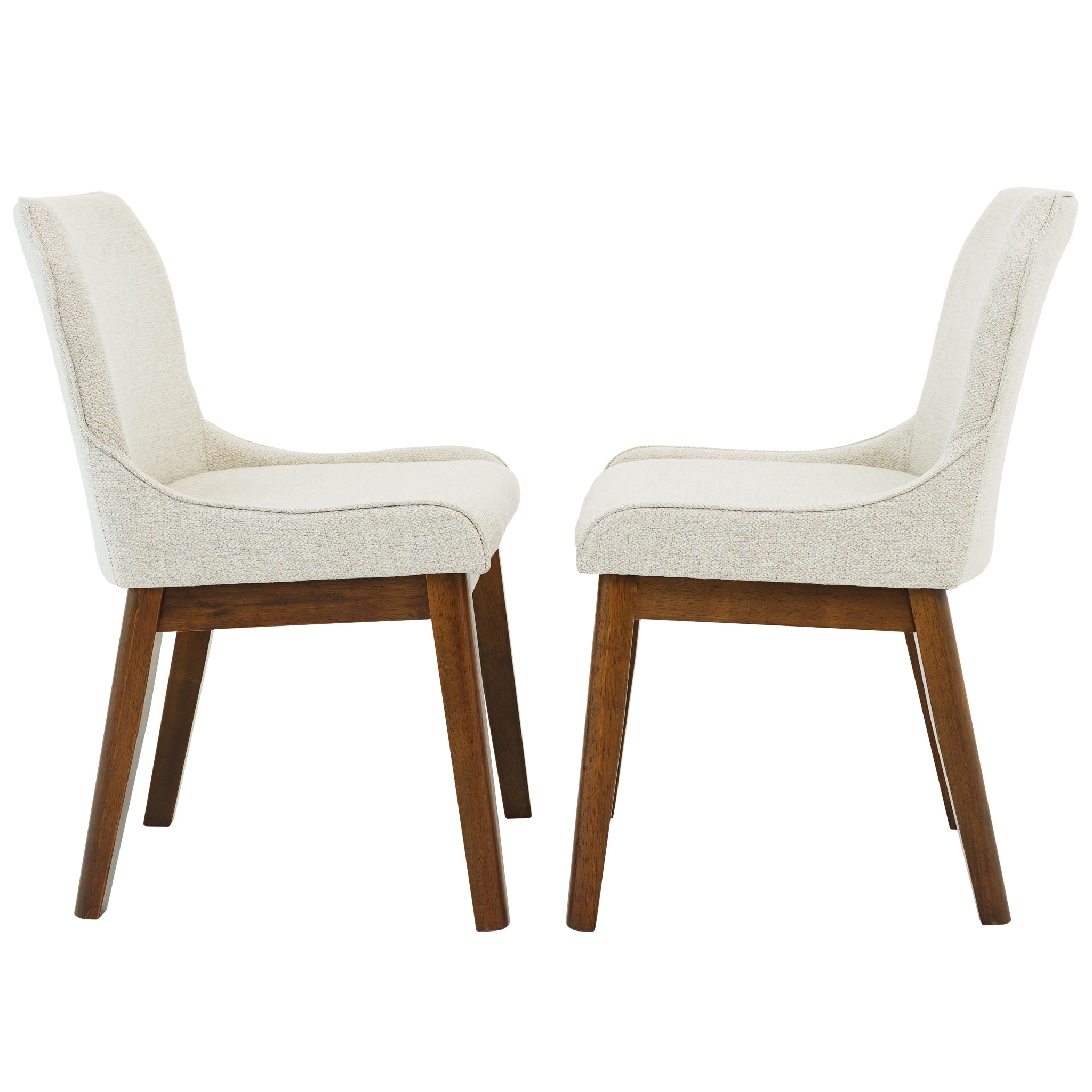 Ellis Dining Chair Set of 2 - Beige Fabric