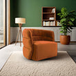 Walden Swivel Chair - Burnt Orange Velvet