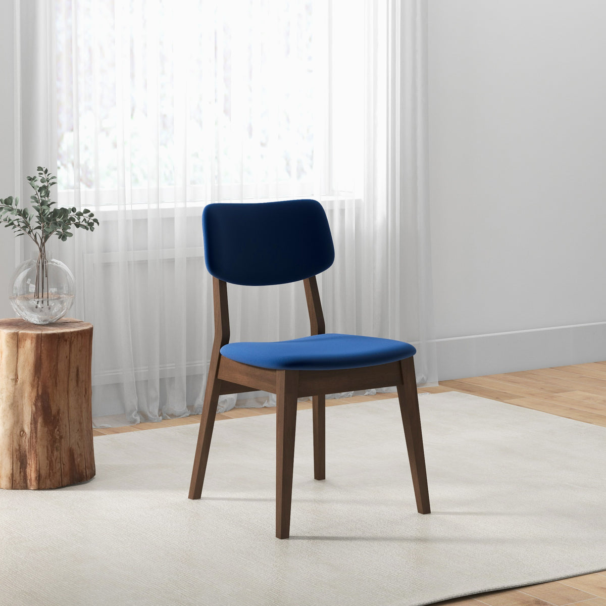 Abbott Blue Velvet Dining Chair