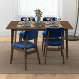 Abbott Blue Velvet Dining Chair