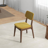 Abbott Dark Yellow Velvet Dining Chair