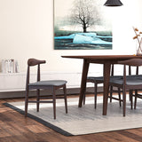 Dining Set, Adira Xlarge Walnut Table With 8 Winston Grey Chairs