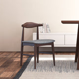 Dining Set, Adira Xlarge Walnut Table With 8 Winston Grey Chairs