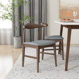 Alpine (Large - White) Dining Set With 4 Winston (Gray) Dining Chairs