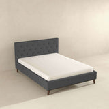 Graceville Dark Grey Fabric Platform King Bed