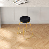 Bissel Counter Stool (Black Velvet)