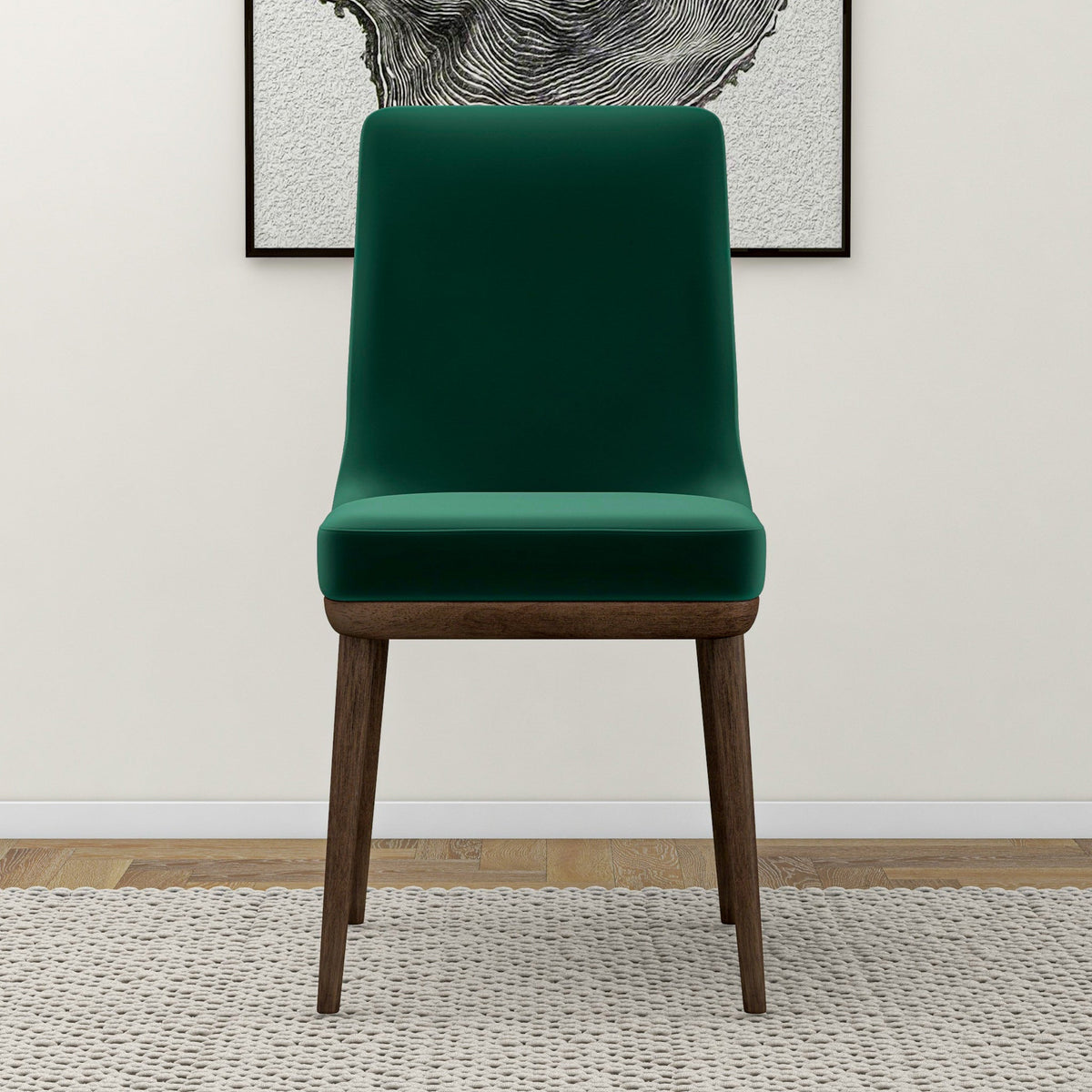 Brighton Dining Chair (Emerald Green Velvet)