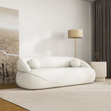 Brody Sofa (White Boucle Fabric)