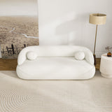 Brody Sofa (White Boucle Fabric)