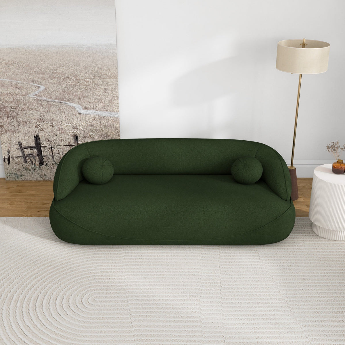 Brody Sofa (Dark Green Boucle)