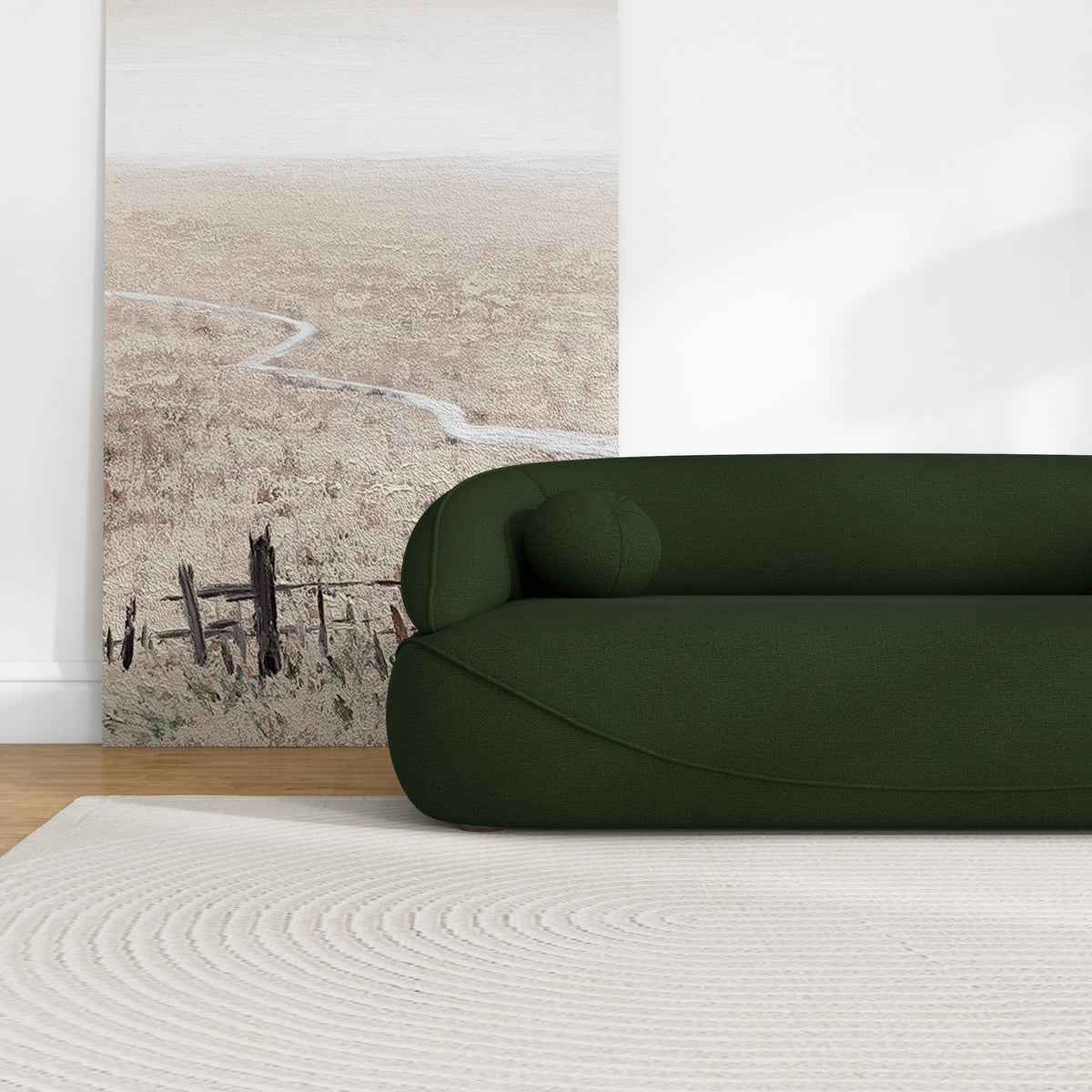 Brody Sofa (Dark Green Boucle)