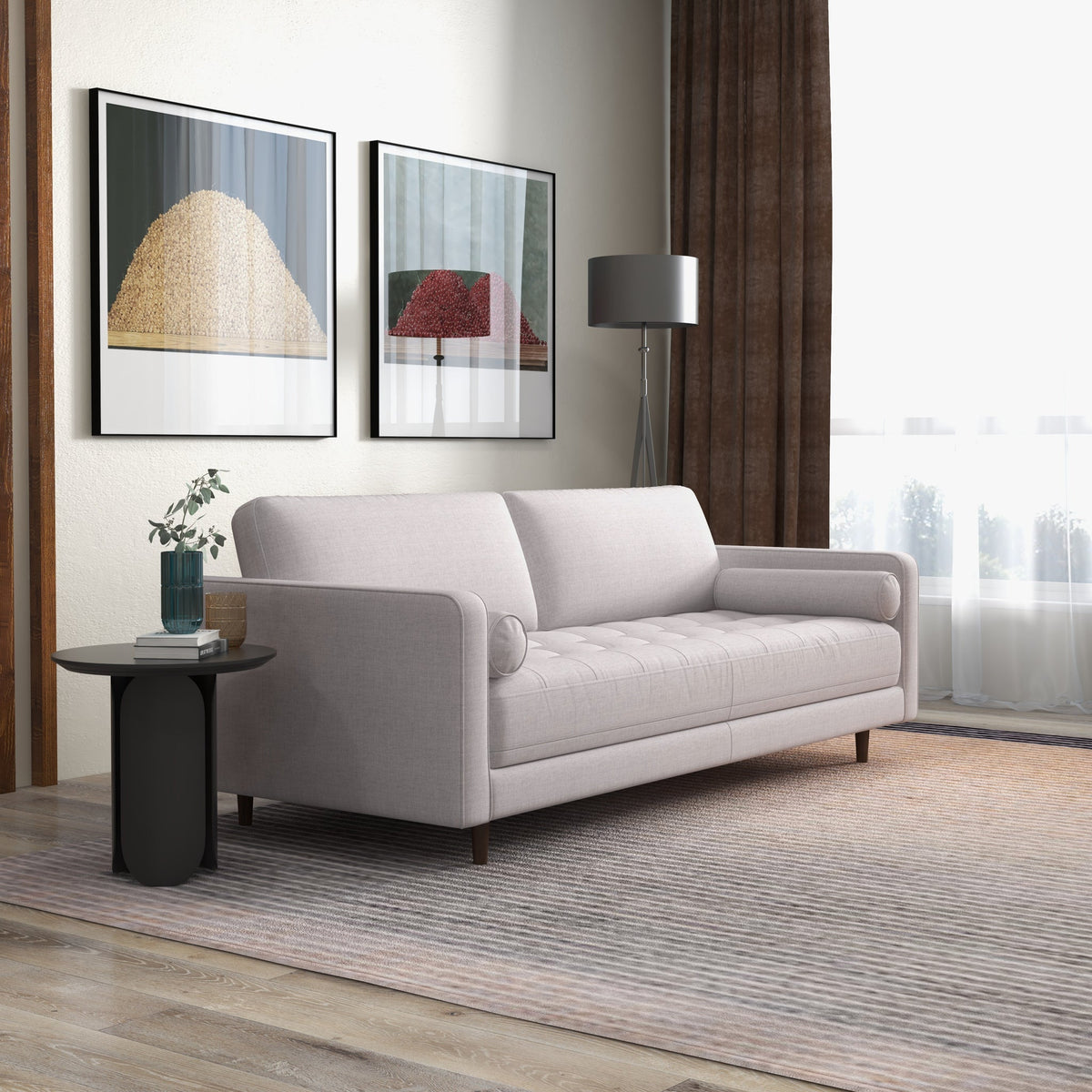 Daphne Sofa (Beige Linen)