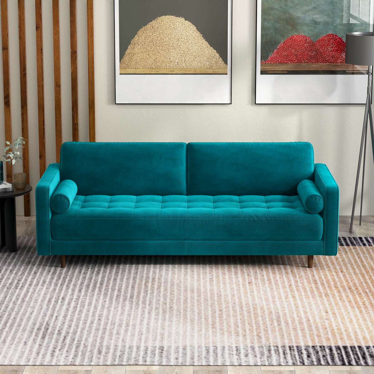 Daphne Sofa (Teal Velvet)