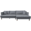 Delano Sectional Sofa (Grey Linen - Right Facing Chaise)