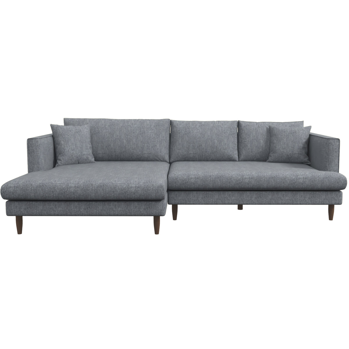 Delano Sectional Sofa (Grey Linen - Left Facing Chaise)