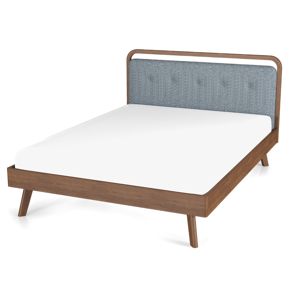 Modern Divani Wood Platform Bed (Queen)