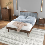 Modern Divani Wood Platform Bed (Queen)