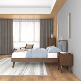 Modern Divani Wood Platform Bed (Queen)