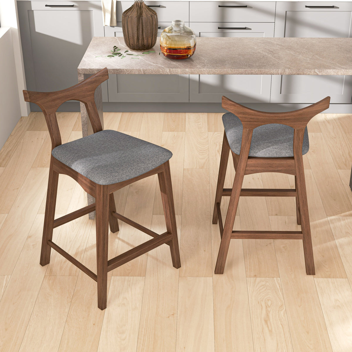 Dora Bar Stool (29" Dark Gray)