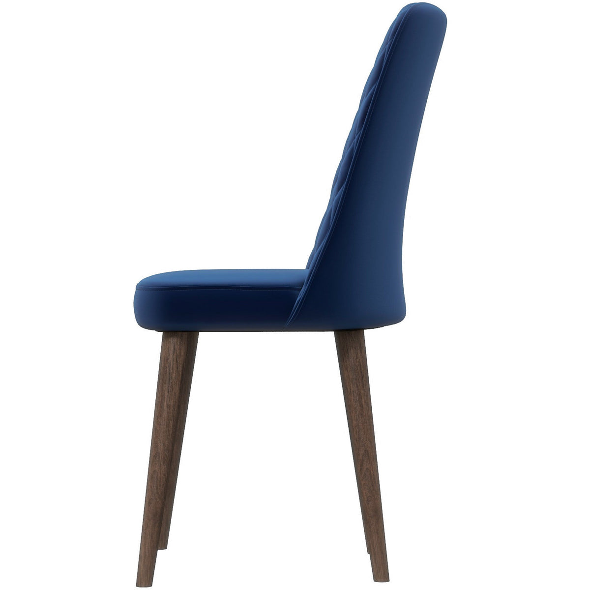 Evette Mid Century Modern Navy Blue Dining Chair