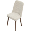 Evette Mid Century Modern Beige Dining Chair