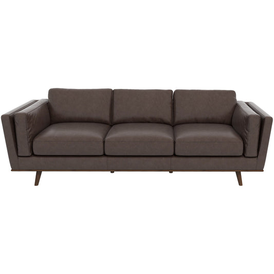 Ferre Leather Sofa (Campari Brown)