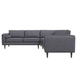 Fordham Symmetrical Corner Sofa (Dark Grey Fabric)