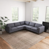 Fordham Symmetrical Corner Sofa (Dark Grey Fabric)