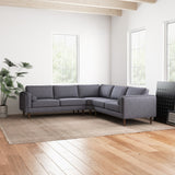 Fordham Symmetrical Corner Sofa (Dark Grey Fabric)