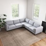 Fordham Symmetrical Corner Sofa (Light Gray Linen)