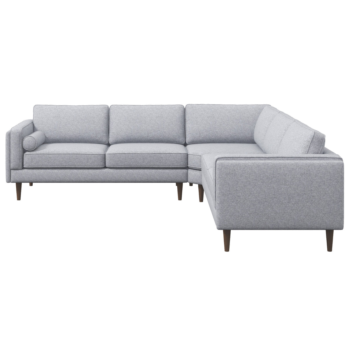 Fordham Symmetrical Corner Sofa (Light Gray Linen)