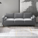 Fordham Grey Velvet Sofa