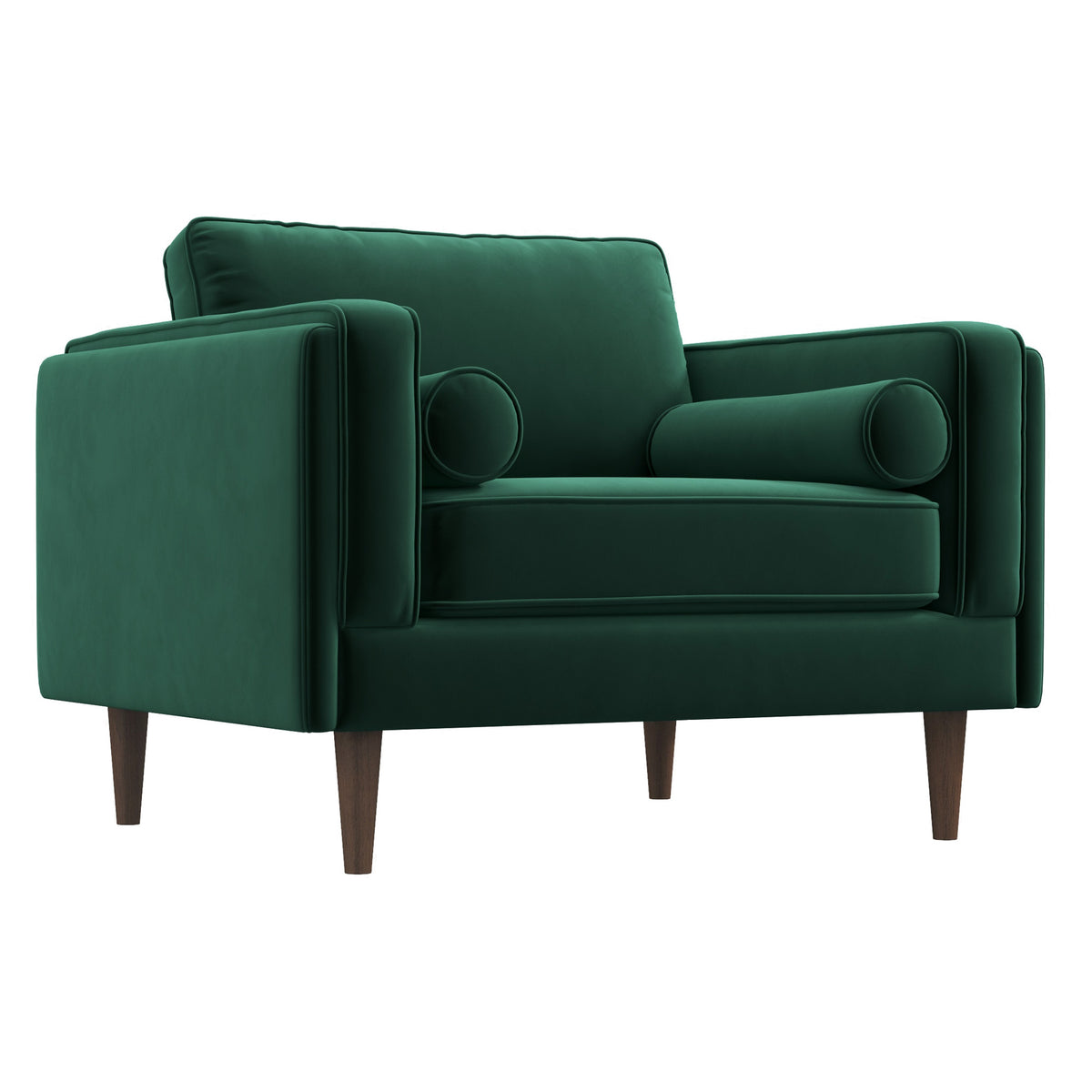 Fordham Lounge Chair (Green Velvet)