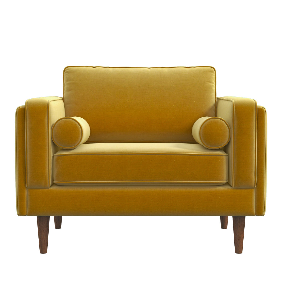 Fordham Gold Velvet Lounge Chair