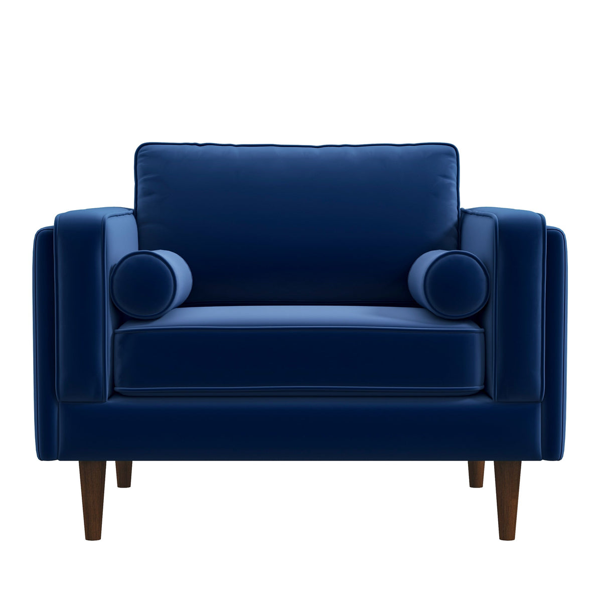 Fordham Lounge Chair (Navy Blue Velvet)