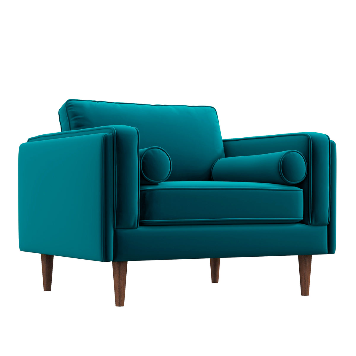 Fordham Lounge Chair (Teal Velvet)