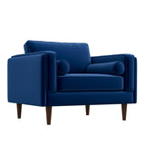 Fordham Lounge Chair (Navy Blue Velvet)