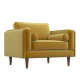 Fordham Gold Velvet Lounge Chair