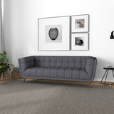 Kano Large Seaside Gray Fabric Sofa